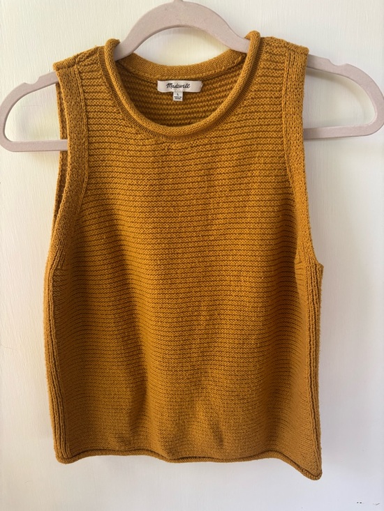 Madewell Tops - Madewell Ribbed Sleeveless Knit Tank in Mustard